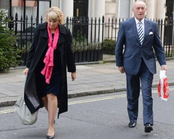 Cherry Kingston’s ex-husband, Len Goodman, with his current wife, Sue Goodman